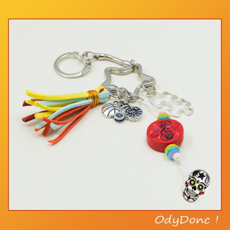Porte Clés Activité Créative Thème Musique Sport Jeux