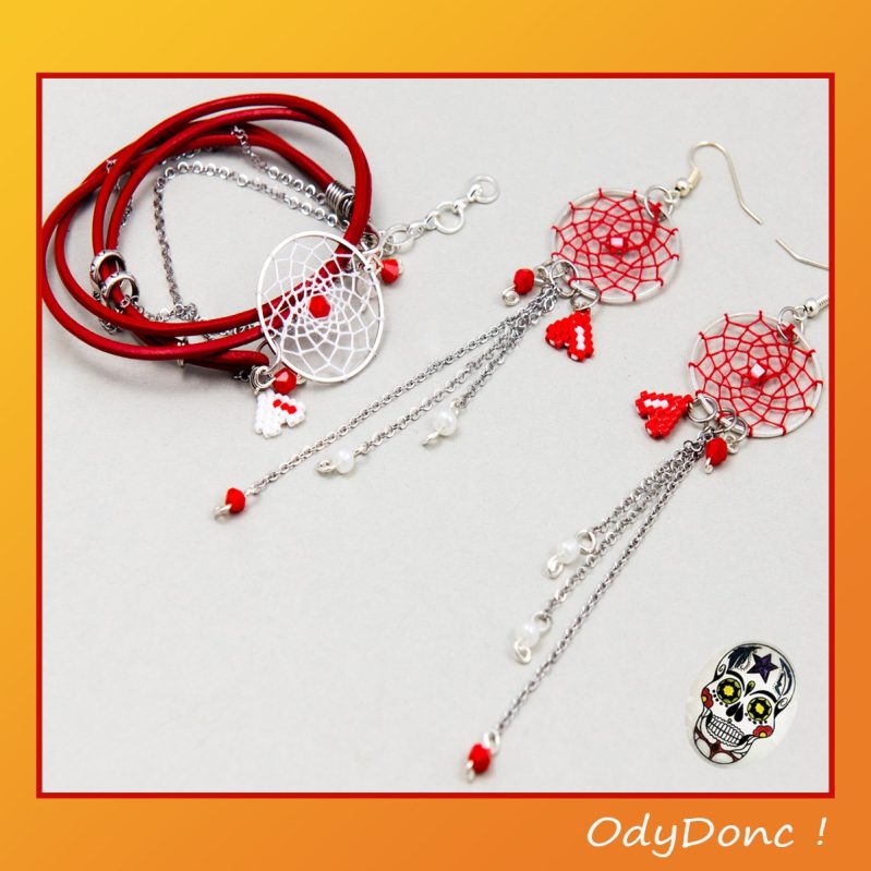 Parure Bijoux Attrape Rêves Valentine – Élégance et Symbolisme