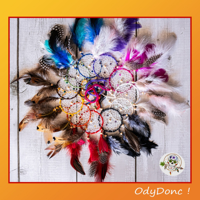 Mini Attrape-Rêves Pierre Naturelle – Élégance et Protection