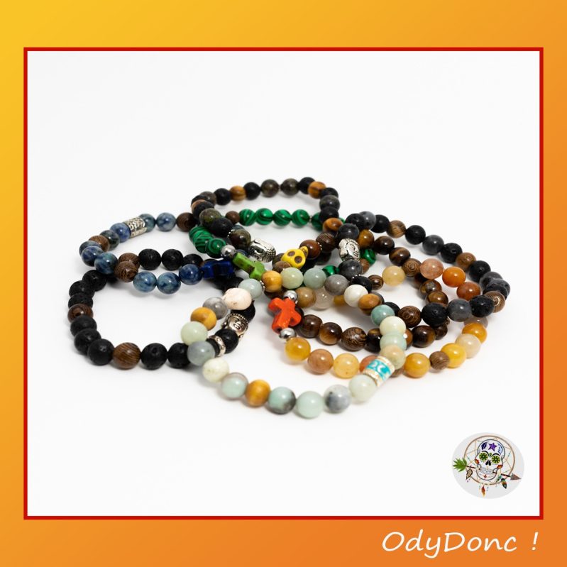 Bracelets Homme en Pierre Naturelle – Symbolisme et Élégance Ethnique