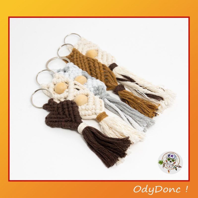 Porte Clés Macramé Nature et Authenticité