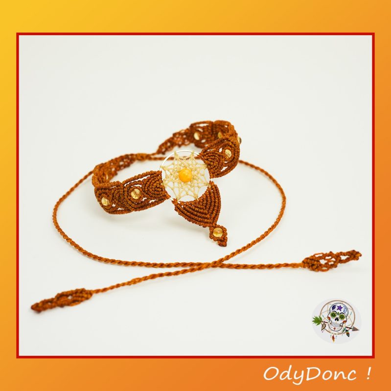 Bijou 2 en 1 Camel avec citrine et topaze jaune – Lumière et Confiance